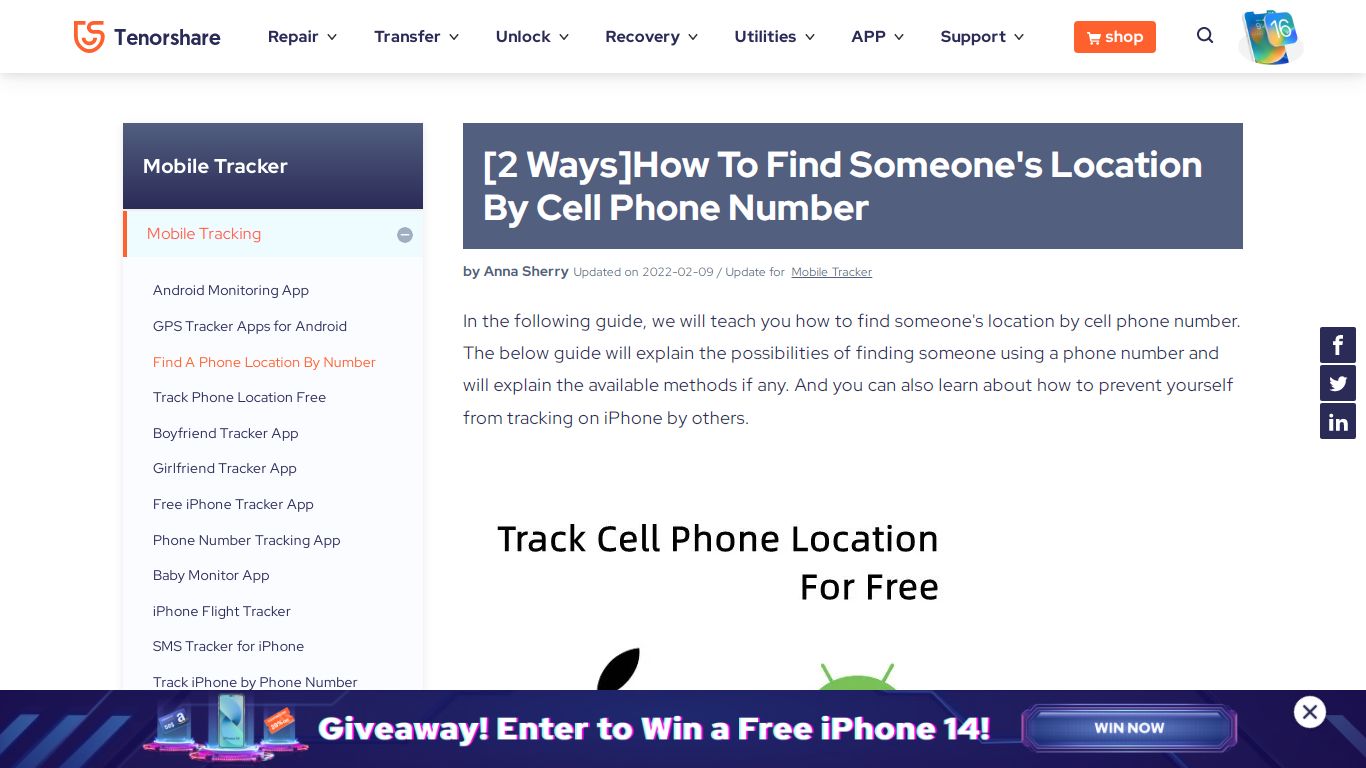 [Latest]How To Find Someone's Location By Cell Phone Number - Tenorshare